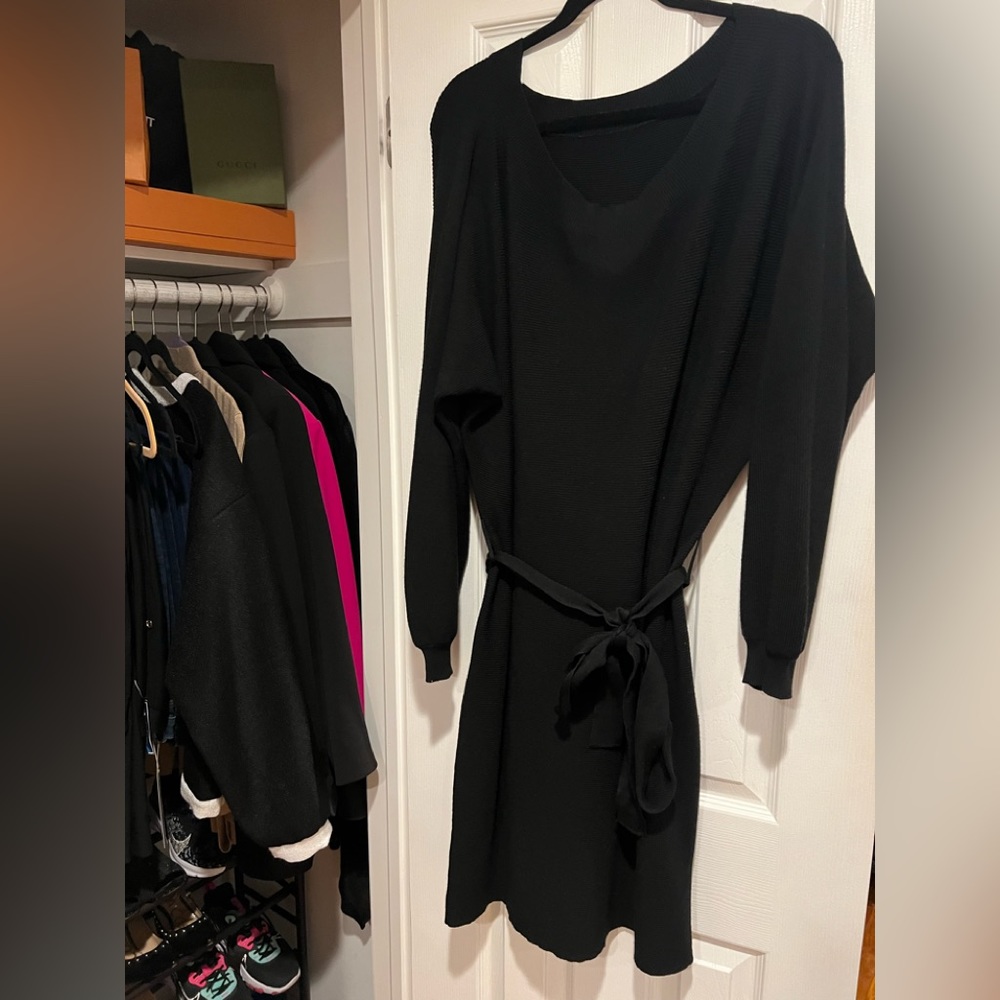 Off the Shoulder Sweater Dress